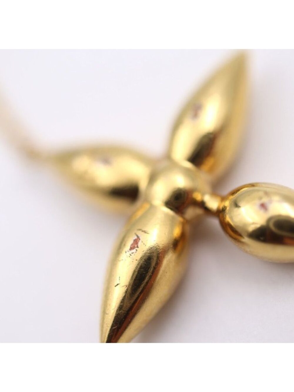 Louis Vuitton Bracelet Louisette Metal Gold Flower Viton - Picture 3 of 10
